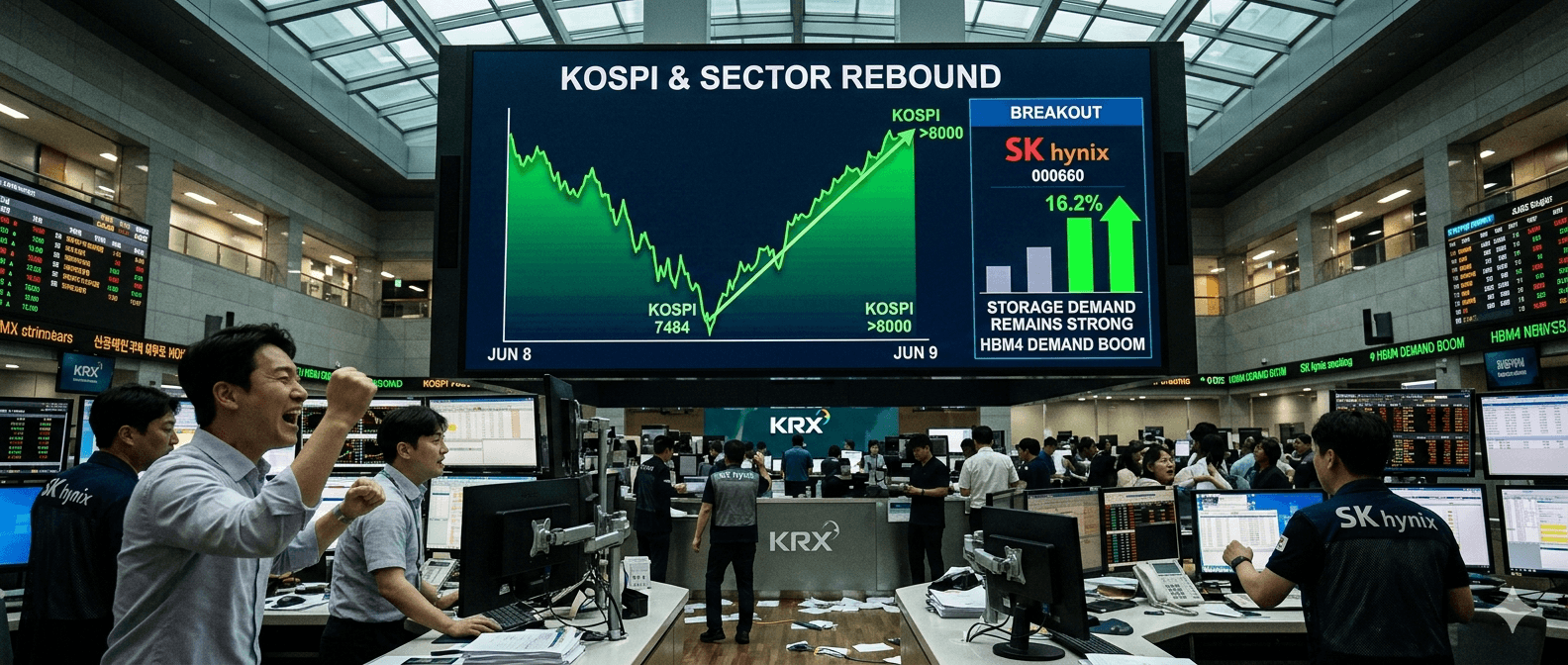 韩股熔断像喝早茶一样，今天大涨 8%、两天波动 16%，海力士升 16%，为什么说还不是最好的进场机会？