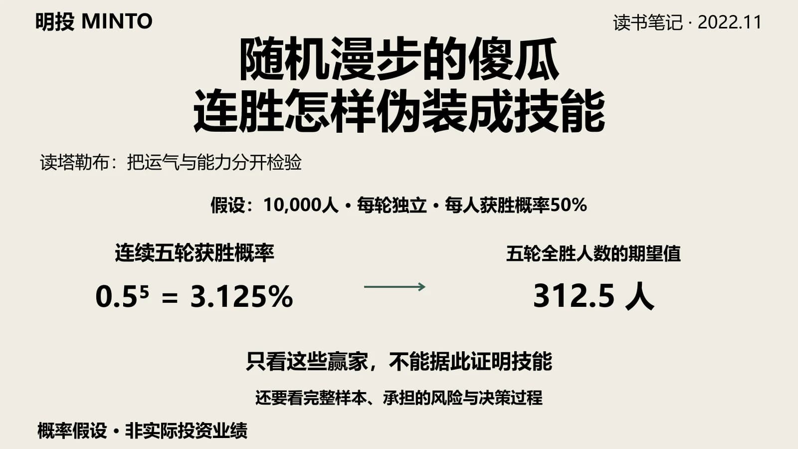 读塔勒布：连胜需要核验