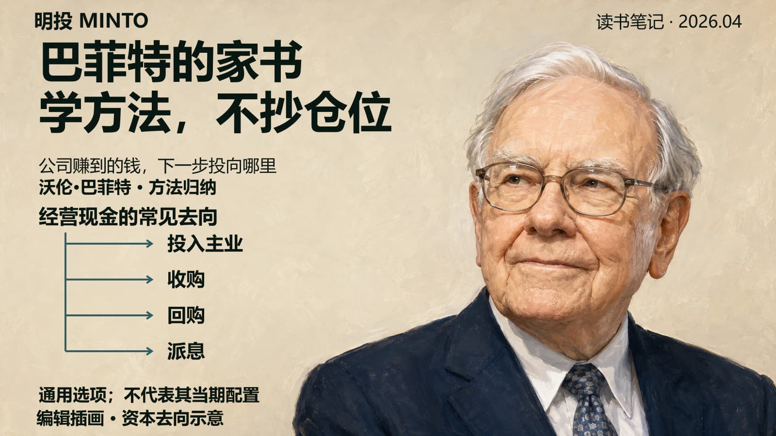 巴菲特的家书:学方法,不抄仓位