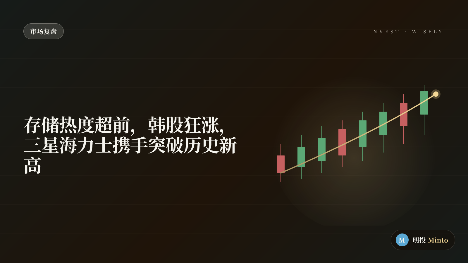存储热度超前，韩股狂涨，三星海力士携手突破历史新高